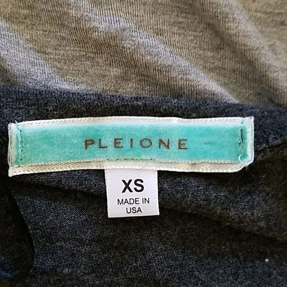 Pleione women XS open front cardigan shrug color block beach‎ vacation cruise